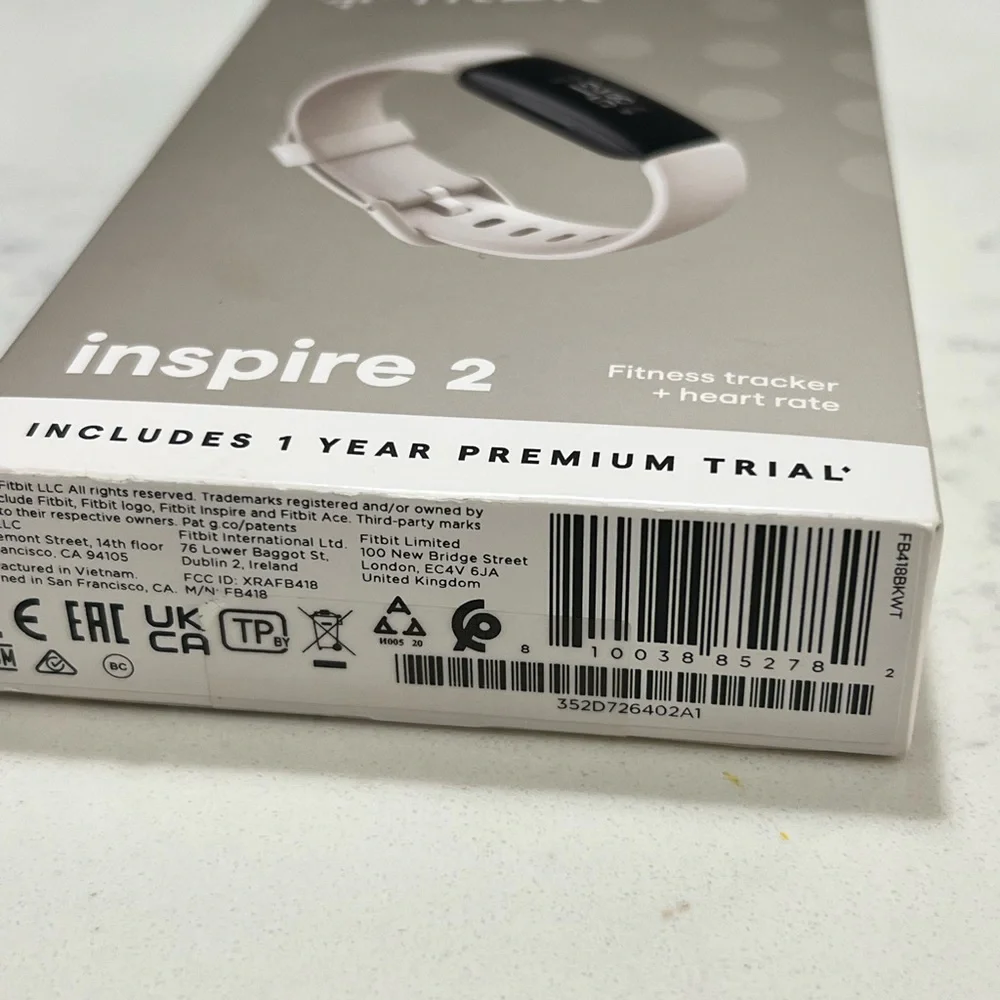 Fitbit Inspire 2 Fitness Tracker - Black and Cream